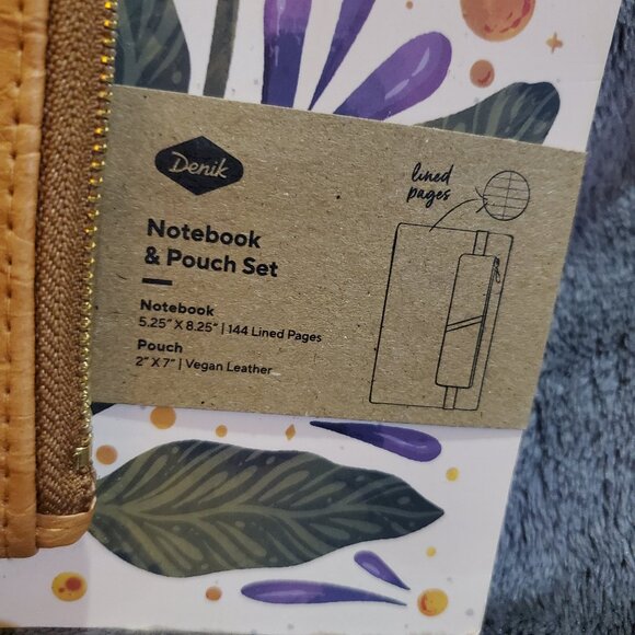 Denik Floral Notebook & Pouch Set 8.25" x 5.25" - Picture 3 of 6